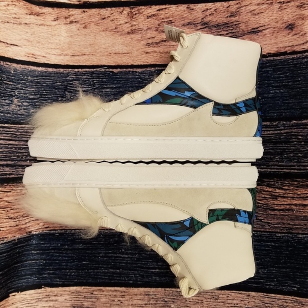 Coach Q8806 Shearling Pointy Toe High Top - Picture 7 of 8